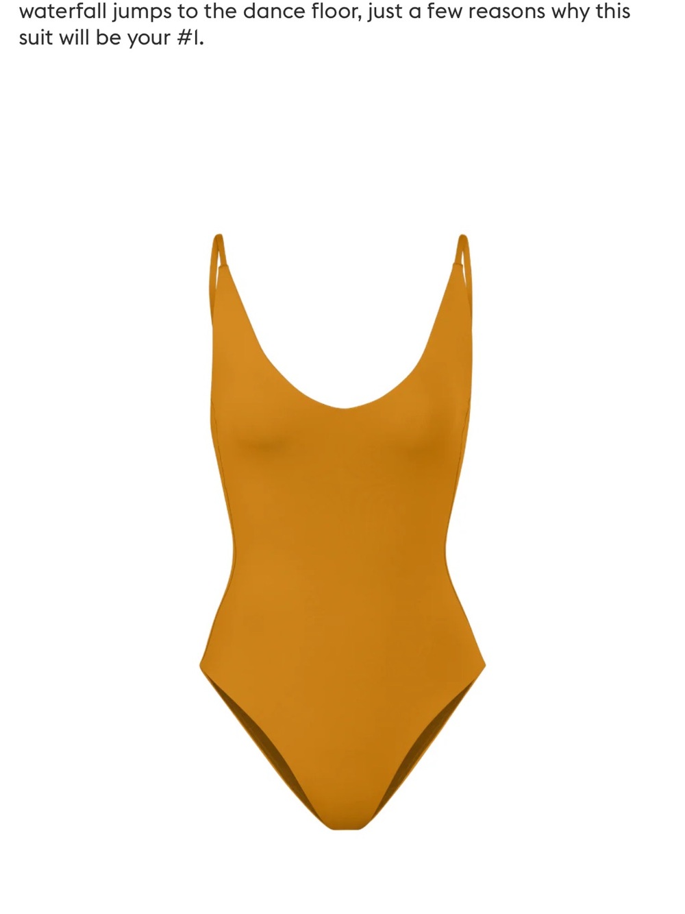 Left On Friday Mustard One-Piece Swimsuit NWT Size M Tall